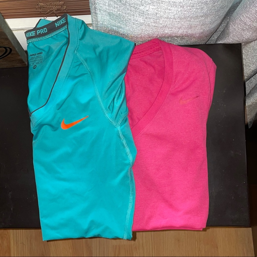 Nike Pro and Nike drifit tees